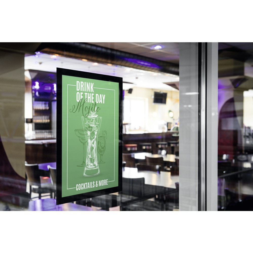 N° de l'image du produit 3 : DURABLE Info-Rahmen DURAFRAME® SUN A4, Rahmen für Schaufenster, schwarz