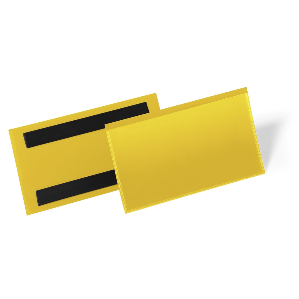 Porte-étiquettes magnétique DURABLE 150 x 67 mm, jaune Illustration du produit: Porte-étiquettes magnétique DURABLE 150 x 67 mm, jaune