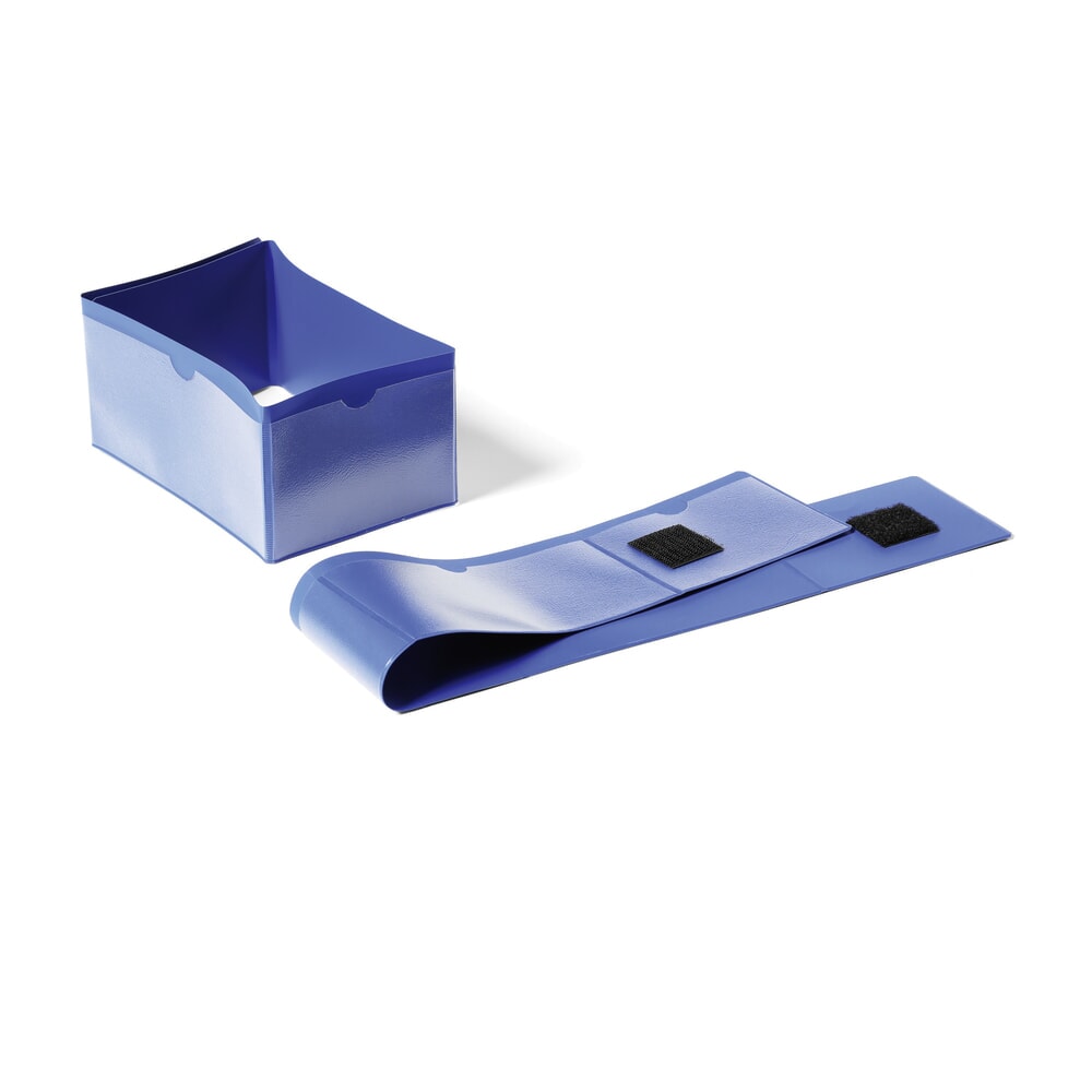 N° de l'image du produit 1 : Bande de pied de palette DURABLE 140 x 65 mm, bleu foncé