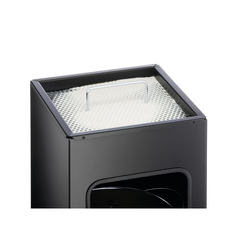 N° de l'image du produit 3 : DURABLE Papierkorb Metall mit Ascher eckig, anthrazit