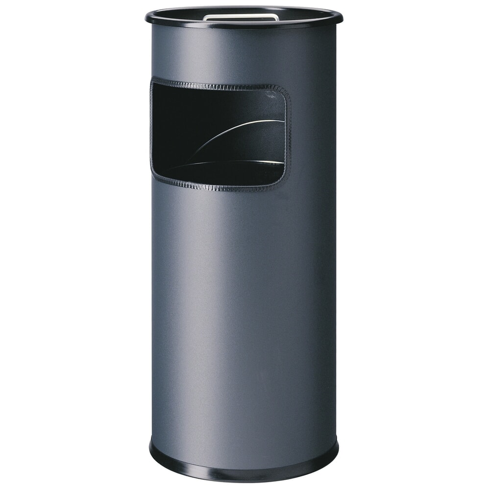 Illustration du produit: DURABLE Papierkorb Metall mit Ascher rund, anthrazit