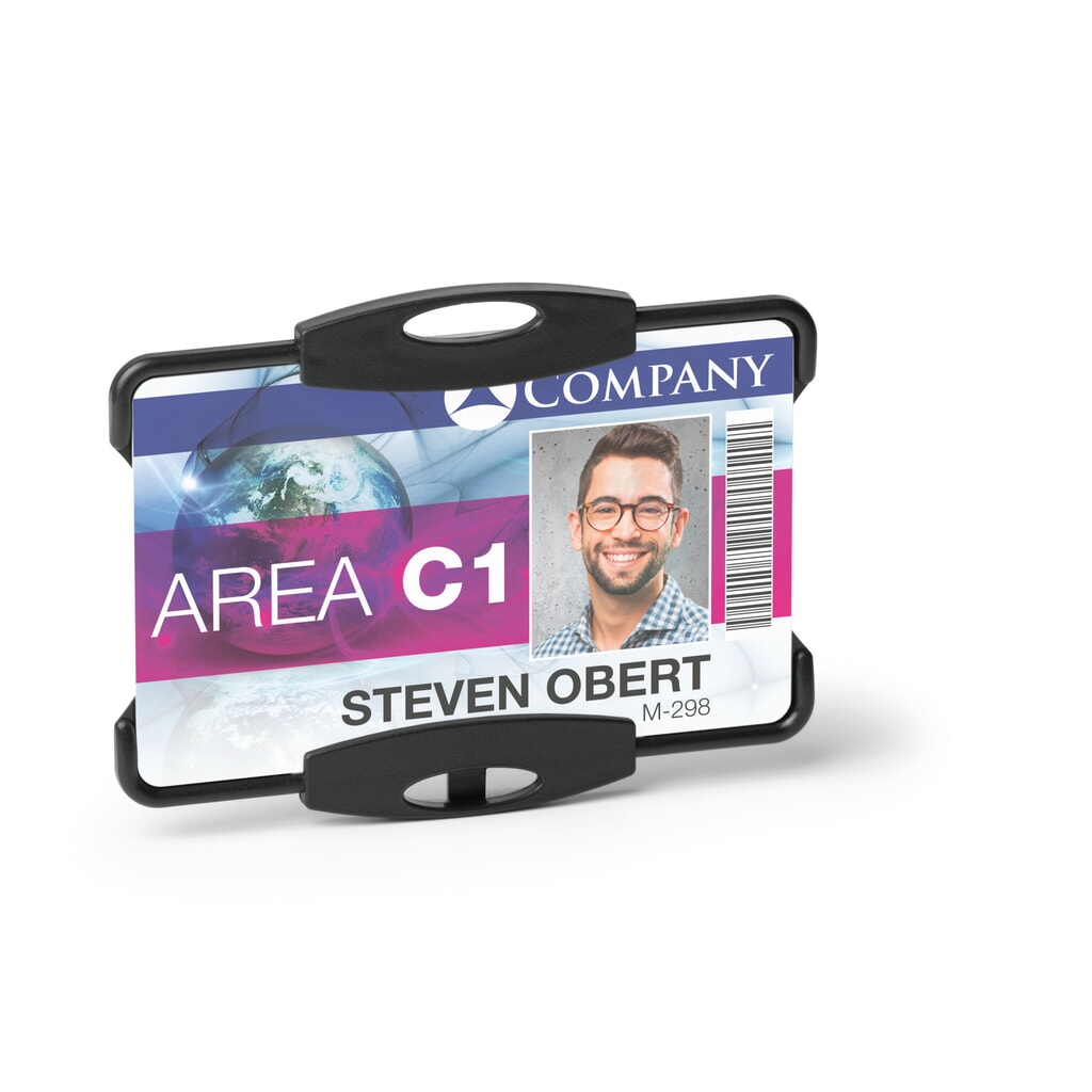 DURABLE Porte-badge ECO pour 1 carte, noir, 20 pcs/UV N° de l'image du produit 3 : DURABLE Porte-badge ECO pour 1 carte, noir, 20 pcs/UV