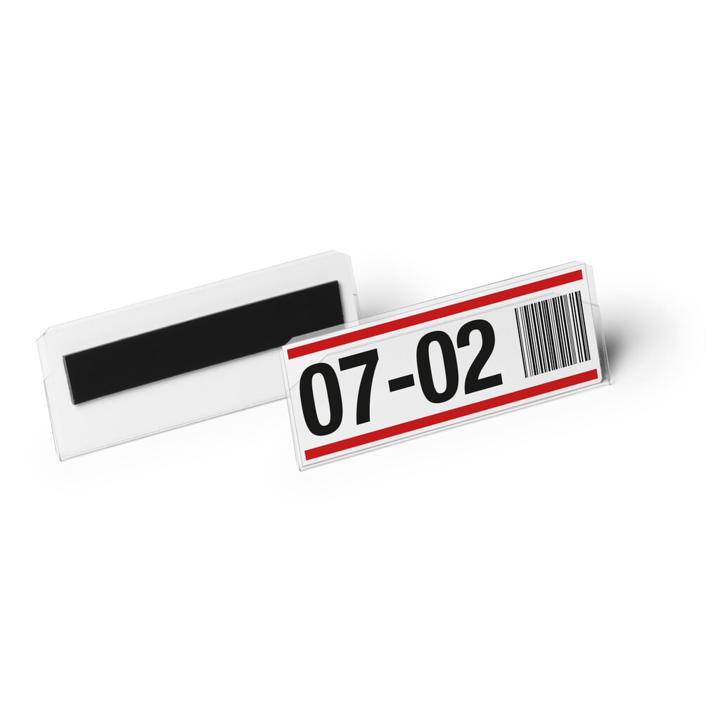 DURABLE Porte-étiquette HARD COVER, magnétique, 100 x 38 mm, 50 pcs/UV N° de l'image du produit 2 : DURABLE Porte-étiquette HARD COVER, magnétique, 100 x 38 mm, 50 pcs/UV