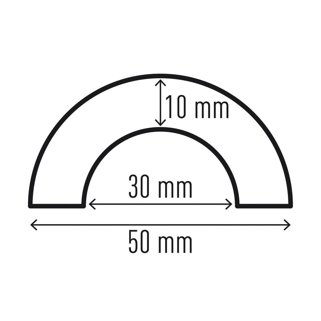 Protection contre les chocs pour tuyaux DURABLE P30, semi-circulaire, autocollante, Ø 30 mm, longueur 1 m N° de l'image du produit 2 : Protection contre les chocs pour tuyaux DURABLE P30, semi-circulaire, autocollante, Ø 30 mm, longueur 1 m