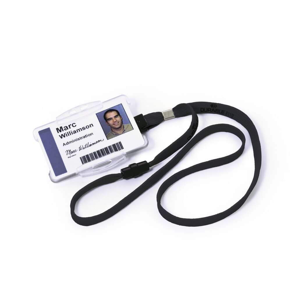 Illustration du produit: DURABLE TEXTILBAND 10 MIT SICHERHEITSVERSCHLUSS 60 Stück, dunkelblau