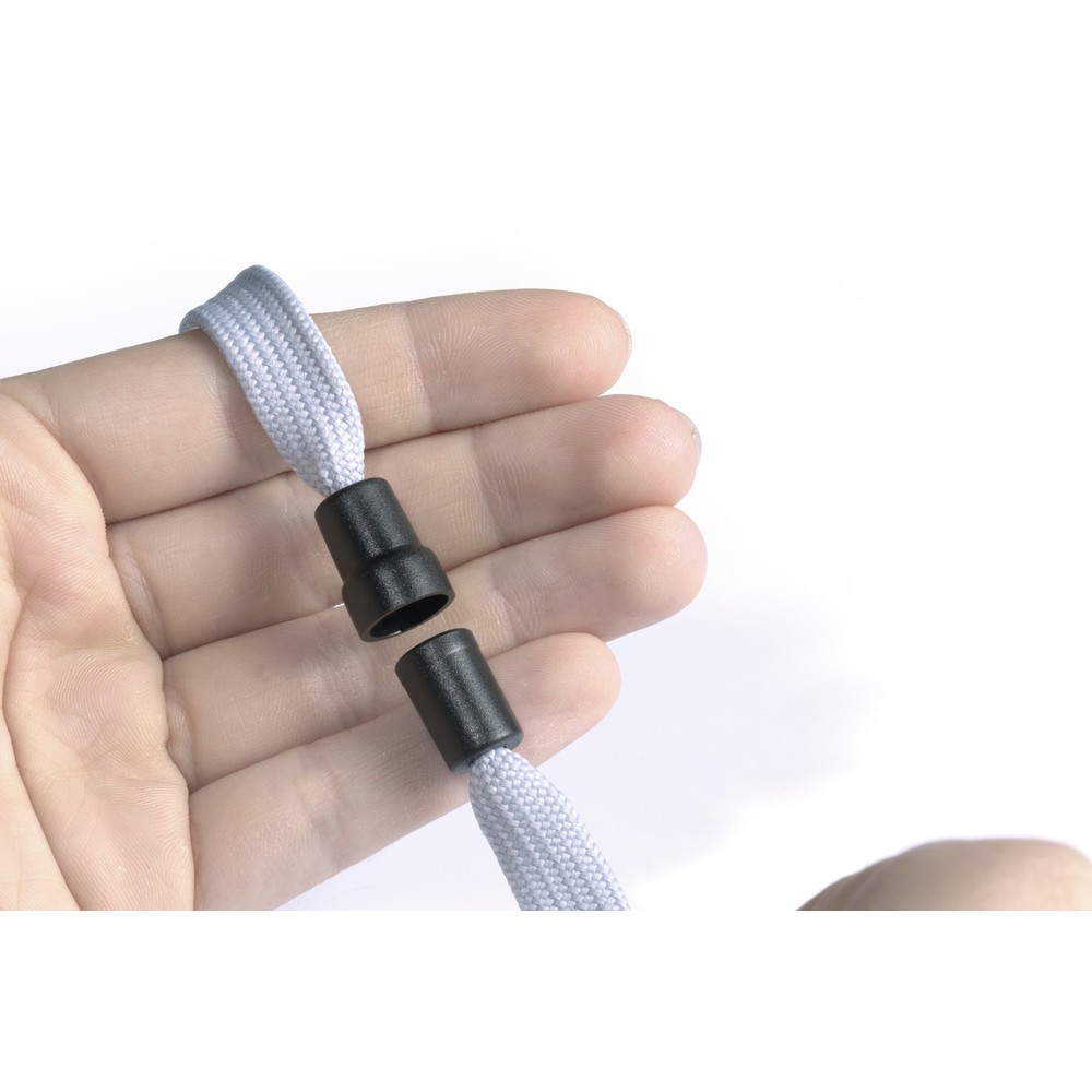 N° de l'image du produit 2 : DURABLE TEXTILBAND 10 MIT SICHERHEITSVERSCHLUSS 60 Stück, grau