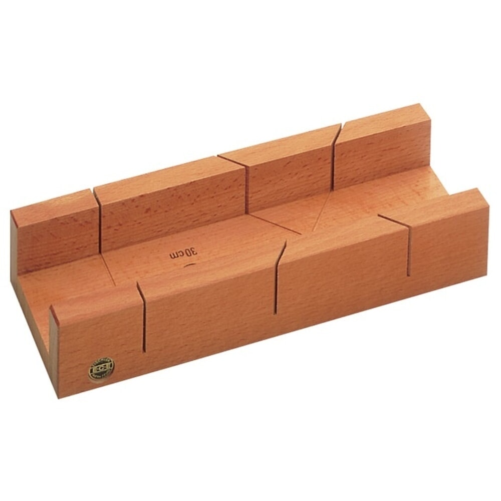 Illustration du produit: ECE Gehrungsschneidlade, Rotbuchenholz lackiert, L300xB62xH37mm