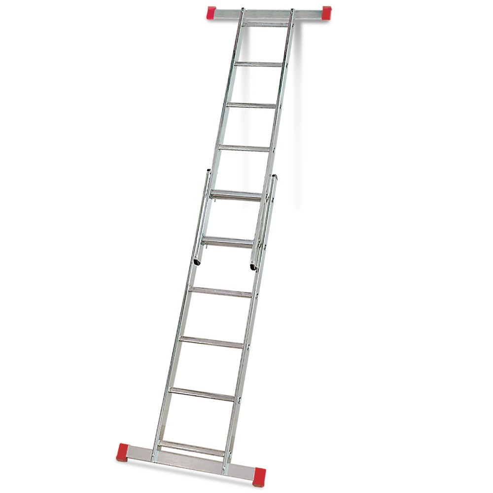 N° de l'image du produit 2 : Échafaudage à échelle HEMMDAL en aluminium 3-en-1, capacité de charge 135 kg