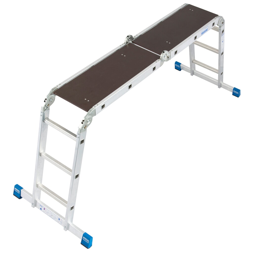 Échelle articulée KRAUSE® Profi universelle, avec plate-forme, longueur totale 3,55 m Illustration du produit: Échelle articulée KRAUSE® Profi universelle, avec plate-forme, longueur totale 3,55 m