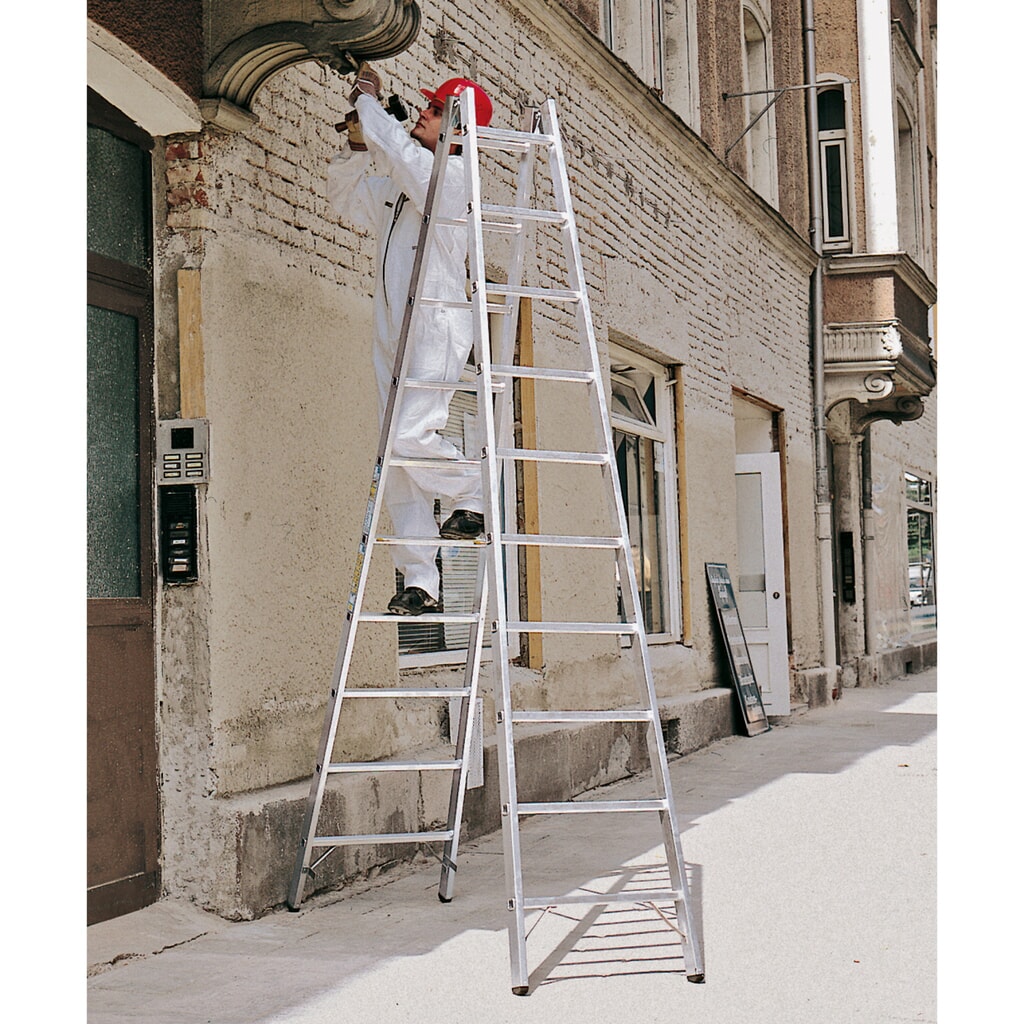 Échelle à barreaux en aluminium ZARGES, accessible des deux côtés, hauteur de travail 1 m N° de l'image du produit 3 : Échelle à barreaux en aluminium ZARGES, accessible des deux côtés, hauteur de travail 1 m