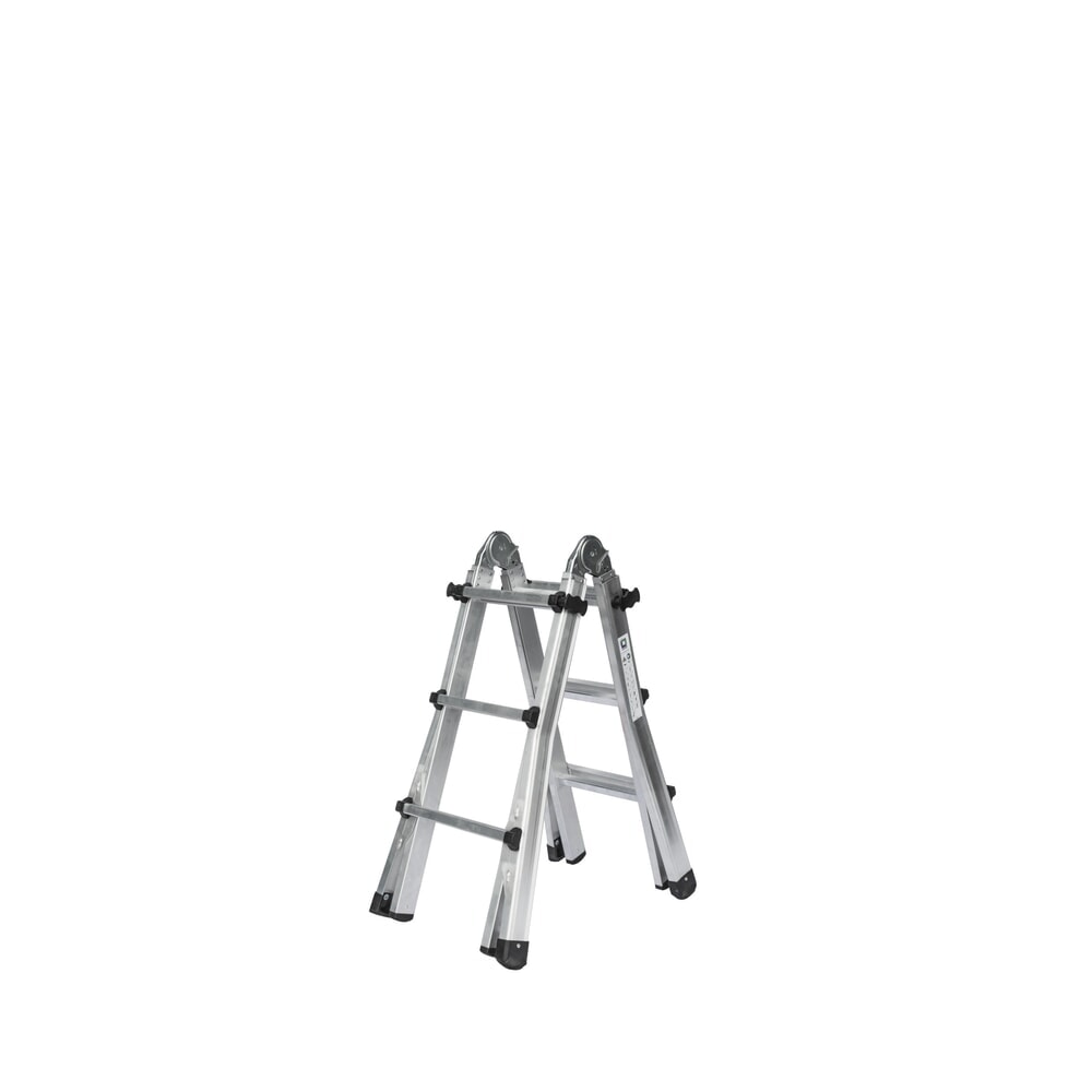 Illustration du produit: Échelle télescopique 4 pièces sans traverse 4 x 3 barreaux