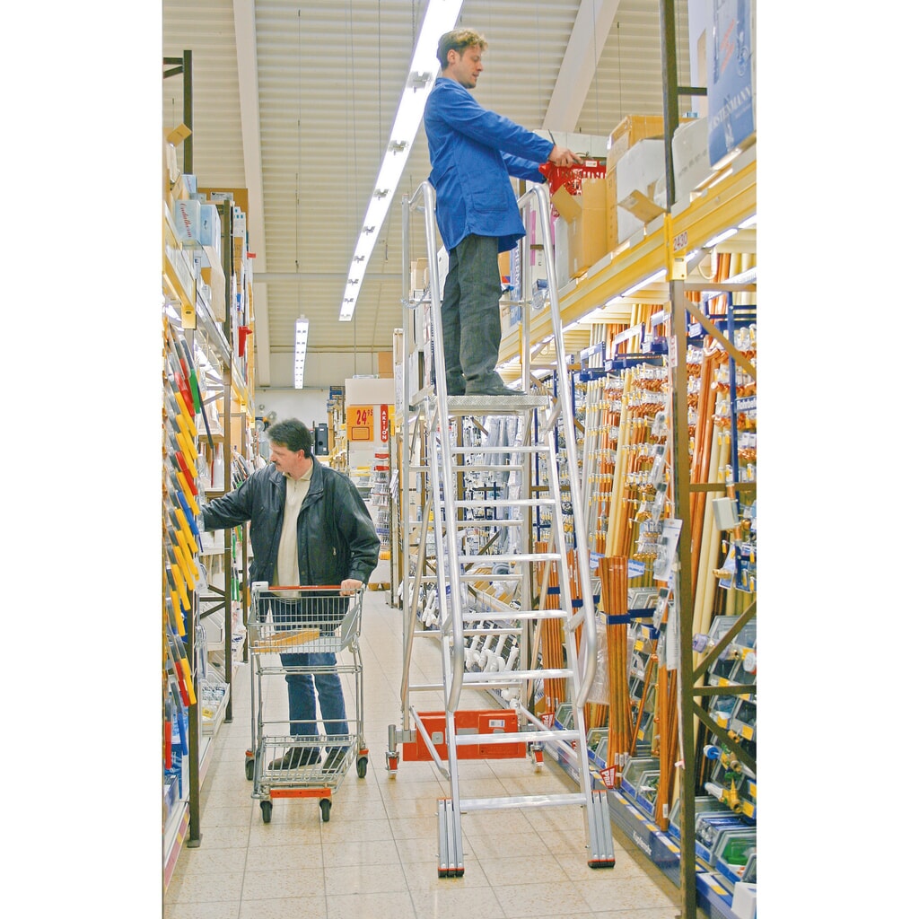 KRAUSE® Échelle à plateforme STABILO Vario, lestage 20 kg, hauteur déployée 1,10 m N° de l'image du produit 4 : KRAUSE® Échelle à plateforme STABILO Vario, lestage 20 kg, hauteur déployée 1,10 m