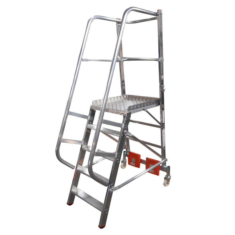 Illustration du produit: KRAUSE® Échelle à plateforme STABILO Vario, lestage 20 kg, hauteur déployée 1,10 m