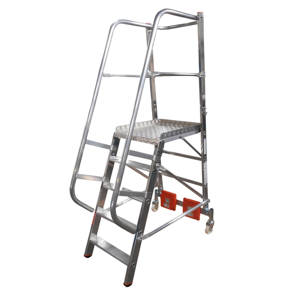 KRAUSE® Échelle à plateforme STABILO Vario, lestage 20 kg, hauteur déployée 1,10 m N° de l'image du produit 1 : KRAUSE® Échelle à plateforme STABILO Vario, lestage 20 kg, hauteur déployée 1,10 m