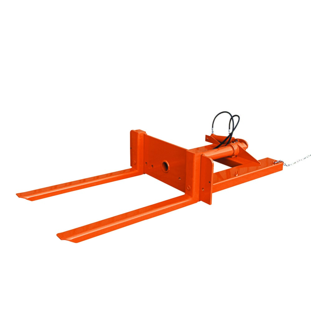 N° de l'image du produit 1 : Eichinger® Basculeur de benne hydraulique pour conteneur avec fourreaux, 1 500 kg, orangé pur