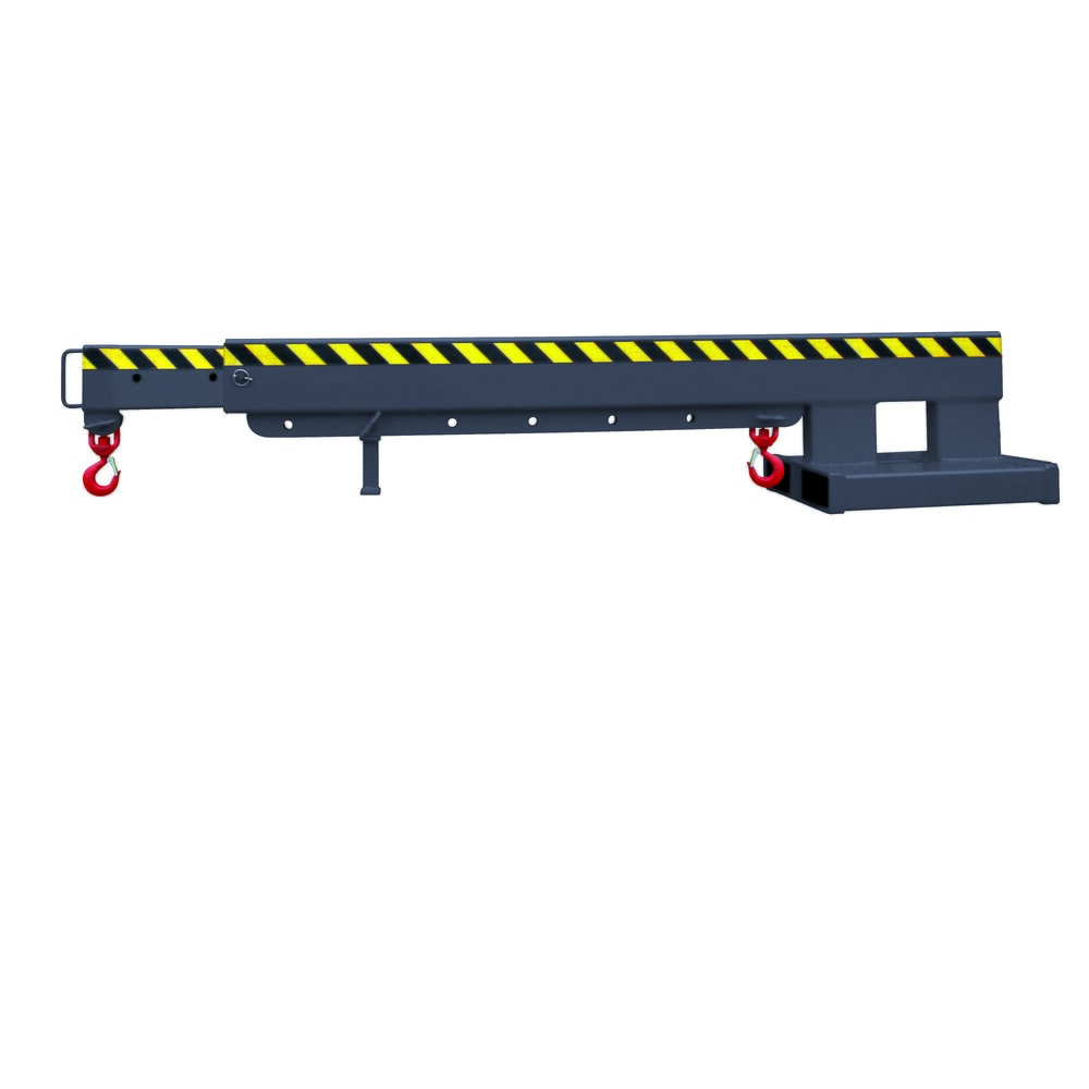 N° de l'image du produit 1 : Eichinger® Bras de grue télescopique, 2 500 kg, gris anthracite
