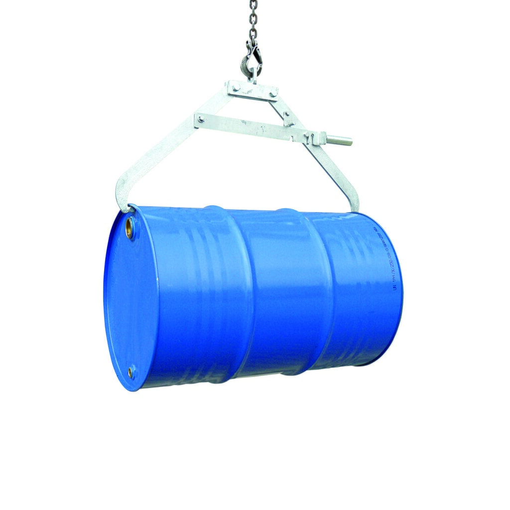 Pince à fûts Eichinger® pour grue, 1 x fût horizontal galvanisé à chaud Illustration du produit: Pince à fûts Eichinger® pour grue, 1 x fût horizontal galvanisé à chaud