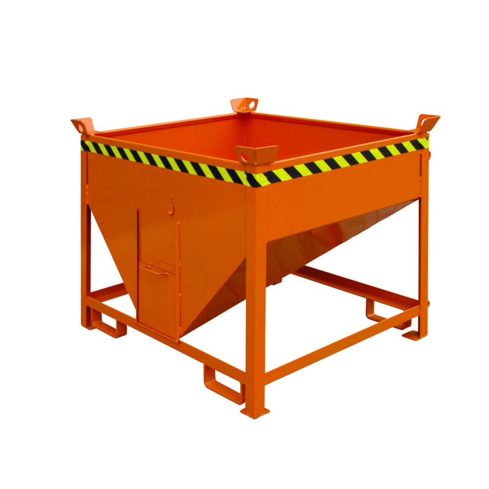 N° de l'image du produit 1 : Eichinger® Conteneur silo à guillotine, 300 litres orangé pur