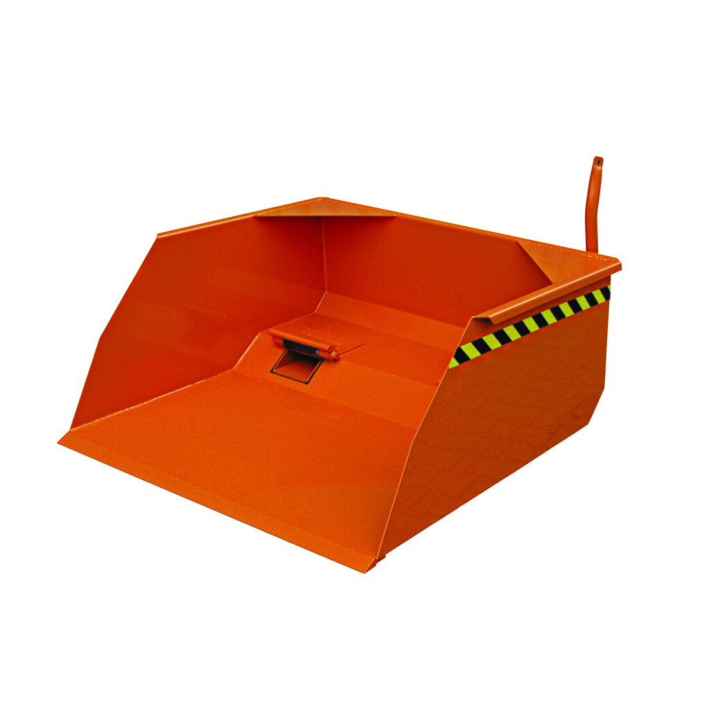 N° de l'image du produit 1 : Eichinger® Pelle godet avec passage de fourche pour chariot élévateur, 1 500 kg, 300 litres orangé pur