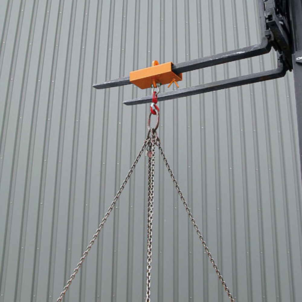 N° de l'image du produit 2 : Eichinger® Rehausse de chariot pour crochet de levage pour 1 bras, 1 000 kg, orangé pur