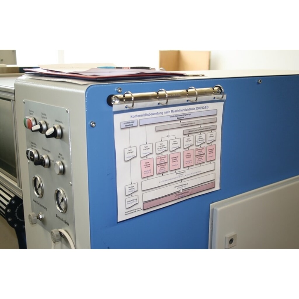 N° de l'image du produit 1 : EICHNER 4-Ringmechanik, passend für DIN A4 Hüllen, verzinkt