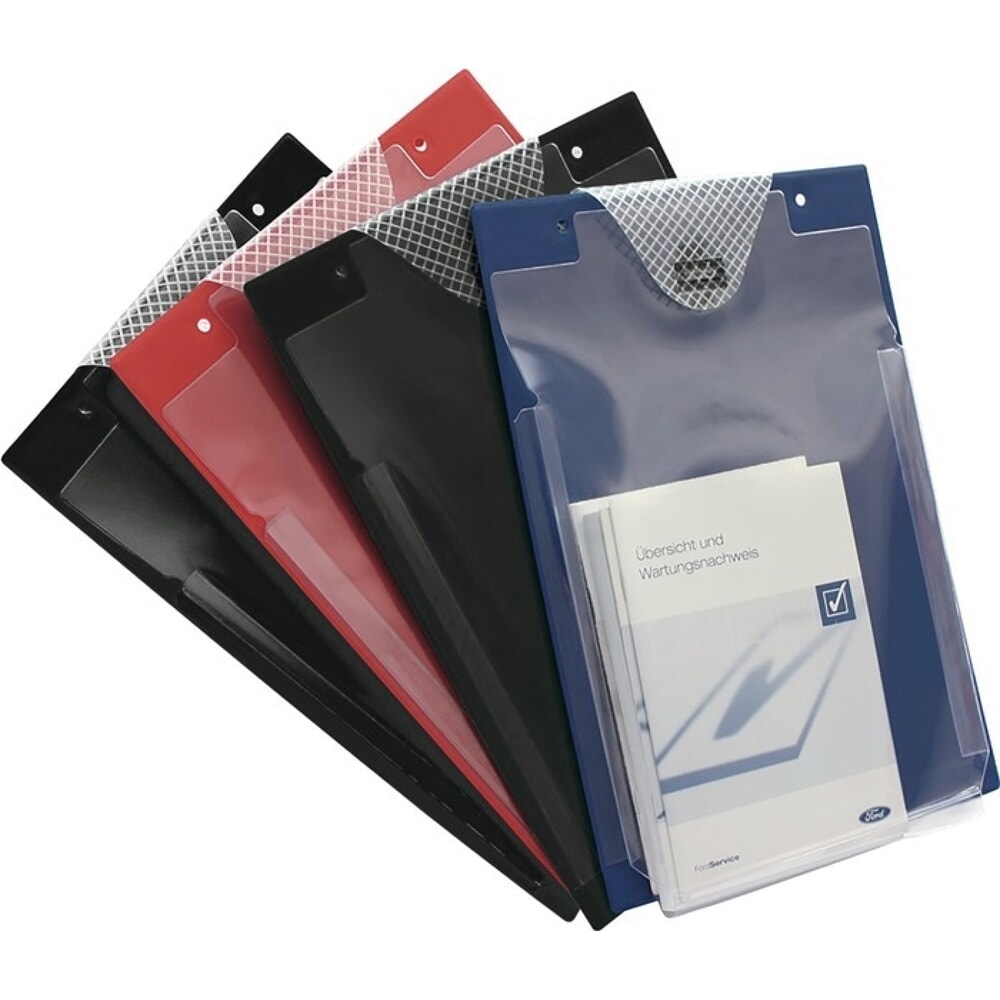 Illustration du produit: EICHNER Auftragstasche, DIN A4, mit Klettverschluss und Kordel, VE 10 Stück, schwarz
