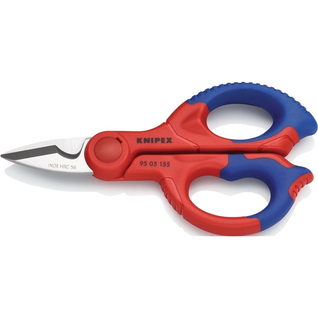 Ciseaux pour électricien/artisan longueur 155 mm Gaines bicomposant KNIPEX Illustration du produit: Ciseaux pour électricien/artisan longueur 155 mm Gaines bicomposant KNIPEX
