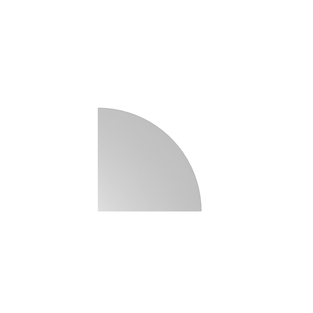 Illustration du produit: Élément d’angle Solid, lxP 800x800mm, gris