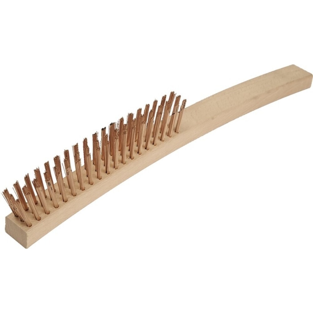 Illustration du produit: ENDRES TOOLS Drahtbürste, 0,3 mm Zinnbronzedraht, Länge 350 mm, 3-reihig funkenfrei