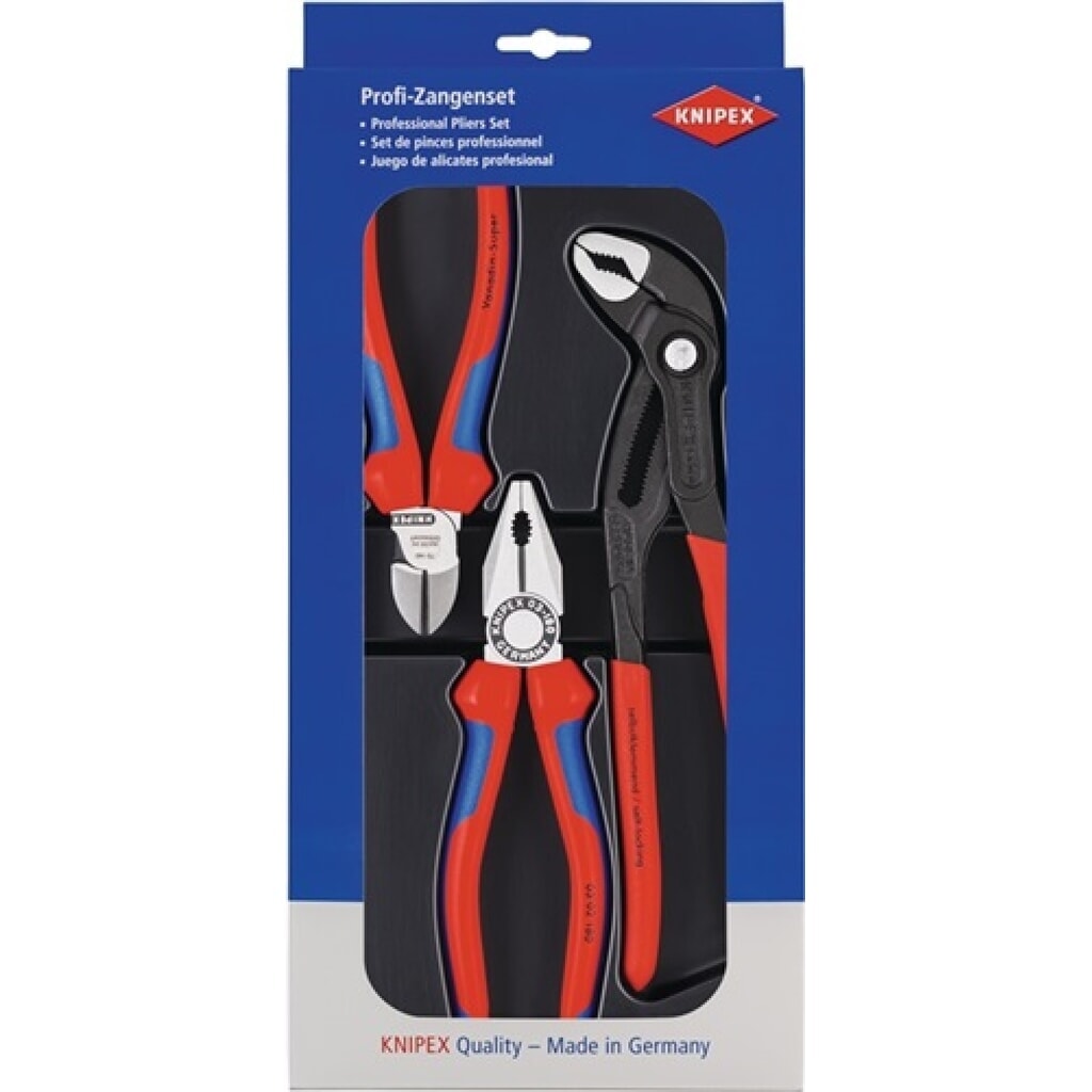 Jeu de pinces paquet Bestseller contenu 3 pièces poli pièce en plastique embouti Illustration du produit: Jeu de pinces paquet Bestseller contenu 3 pièces poli pièce en plastique embouti