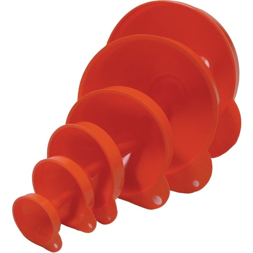 Illustration du produit: Jeu d'entonnoirs 50, 70, 90, 115, 150, 160 mm HD-PE MAX4CAR