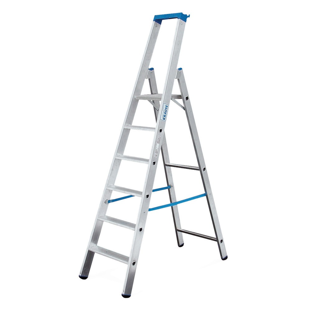 Illustration du produit: Escabeau à marches KRAUSE® Profi, accessible d’un seul côté, hauteur déployée 0,95 m