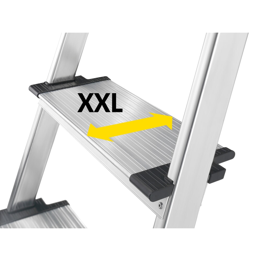 N° de l'image du produit 6 : Escabeau double à marches Hailo ComfortLine, hauteur de travail 0,63 m