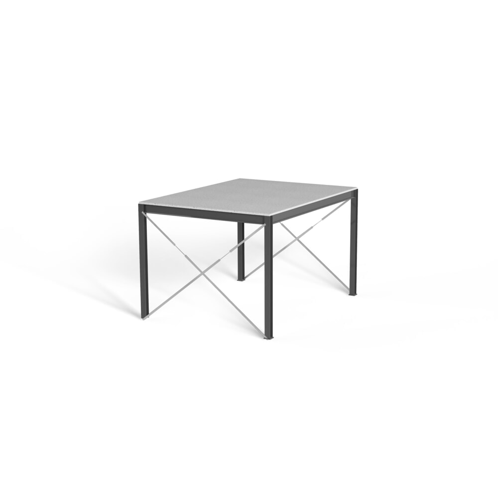 N° de l'image du produit 5 : Estrade pour système de plates-formes de stockage modulaire, sortie par la gauche, bleu gentiane