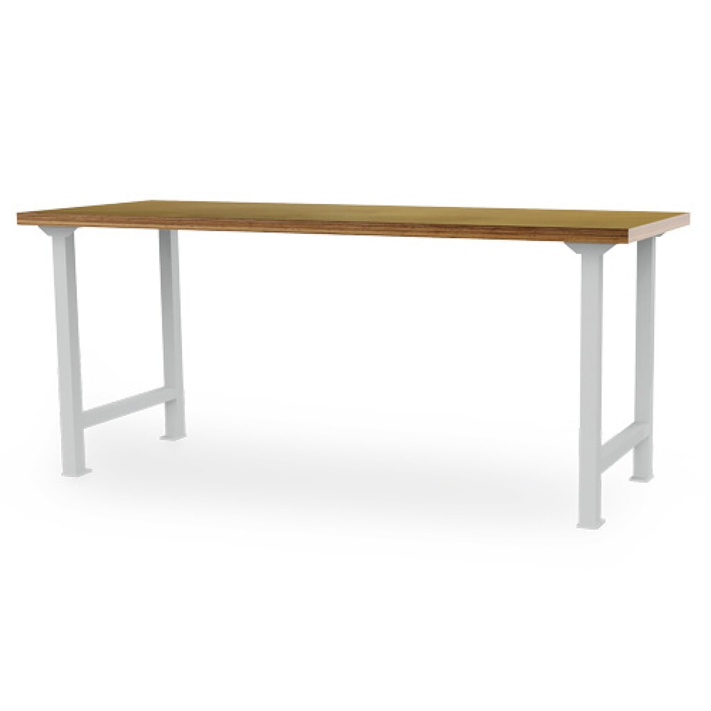 Établi en ligne Bedrunka+Hirth, H x l x P 859 x 2 000 x 750 mm, gris clair N° de l'image du produit 1 : Établi en ligne Bedrunka+Hirth, H x l x P 859 x 2 000 x 750 mm, gris clair