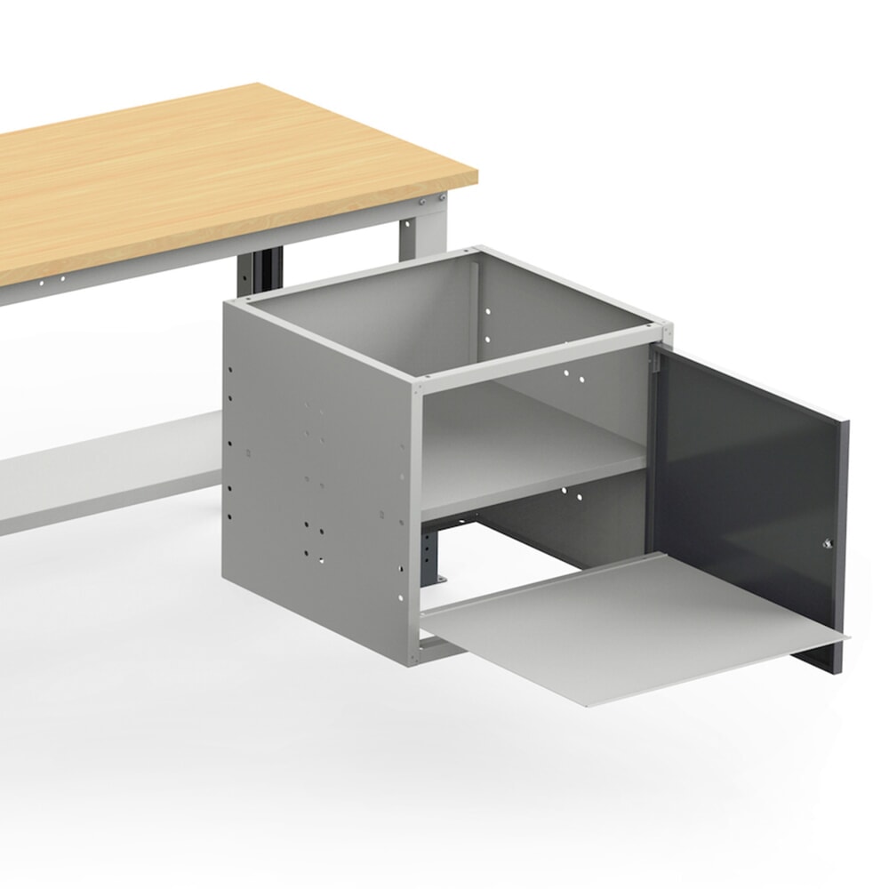 N° de l'image du produit 3 : Établi Fami, réglable en Hauteur de construction, capacité de charge 1 000 kg, HxLxP 740-1,110 x 1500 x 750 mm, RAL 5012 bleu clair