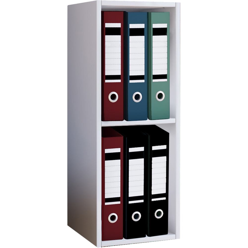 Illustration du produit: Étagère de bureau VCM Offas 2 compartiments, blanche