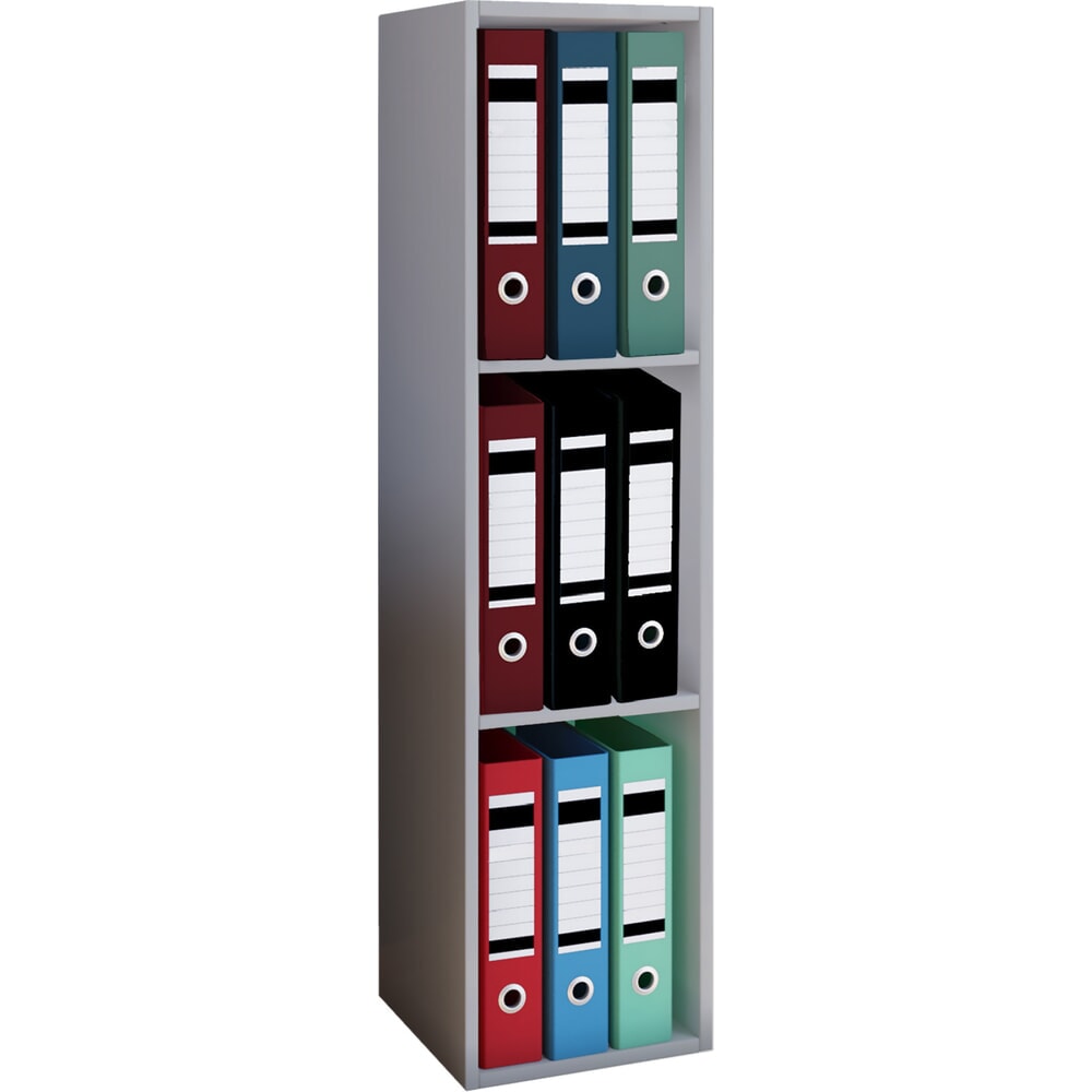N° de l'image du produit 1 : Étagère de bureau VCM Offas 3 compartiments, grise