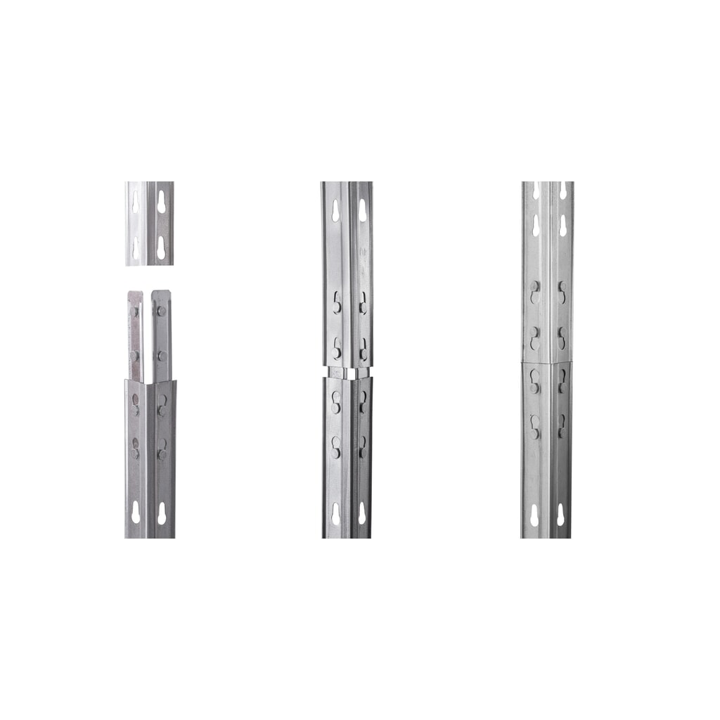 Rayonnage grande portée d'extérieur avec fonds grillagés, H x l x P 1 800 x 900 x 450 mm N° de l'image du produit 3 : Rayonnage grande portée d'extérieur avec fonds grillagés, H x l x P 1 800 x 900 x 450 mm