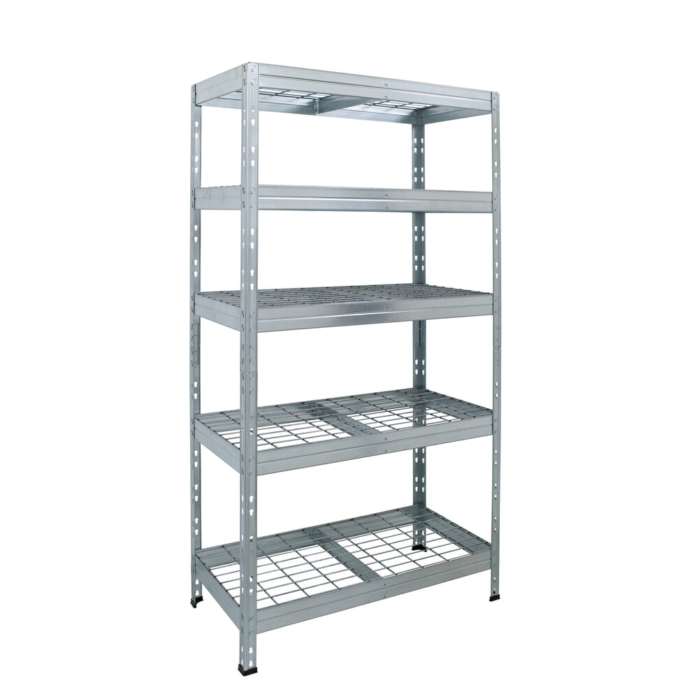 Illustration du produit: Rayonnage grande portée d'extérieur avec fonds grillagés, H x l x P 1 800 x 900 x 450 mm