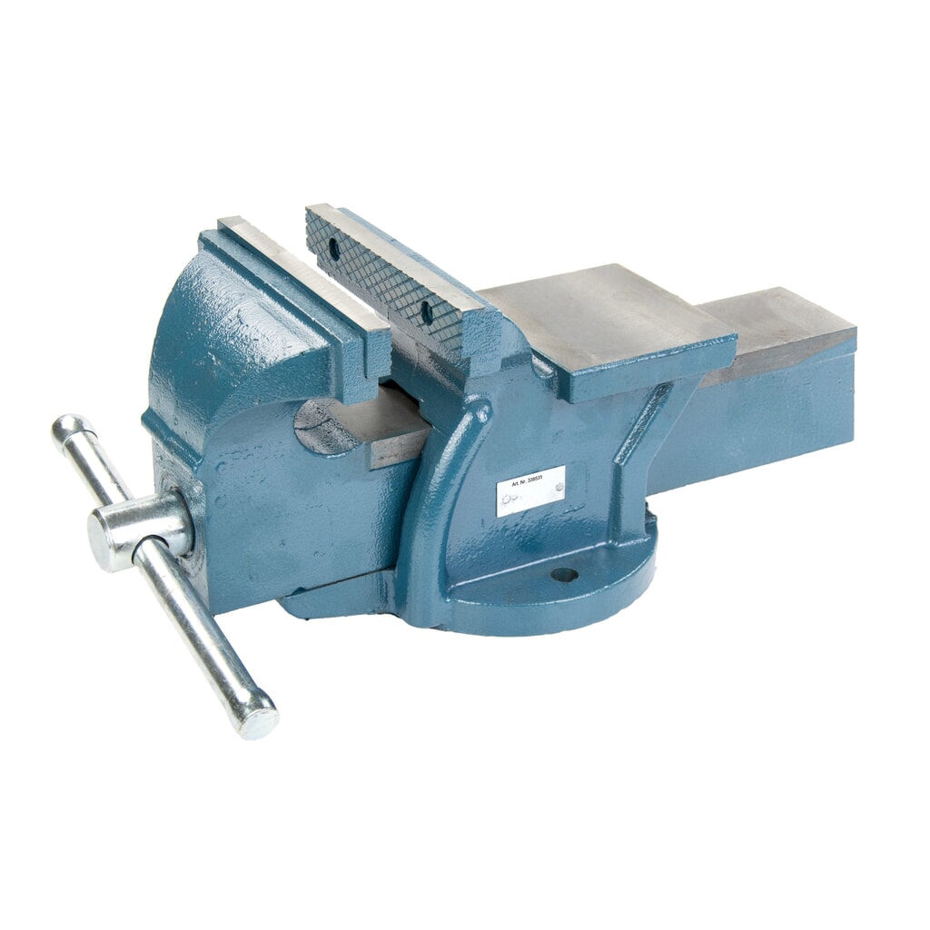 N° de l'image du produit 4 : Étau Steinbock®, fixe, en fonte robuste, largeur de mors 125 mm