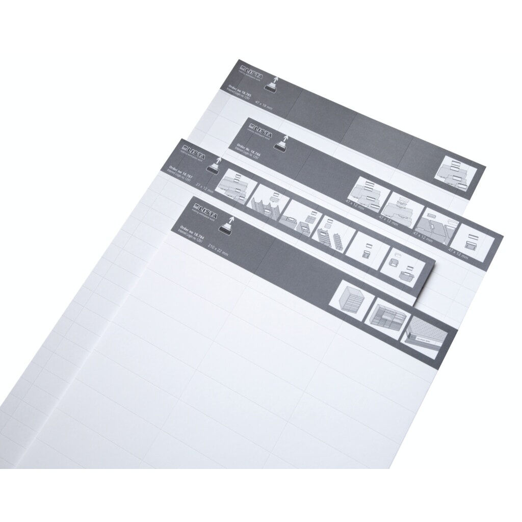 Illustration du produit: Étiquettes LISTA Script pour porte-étiquettes