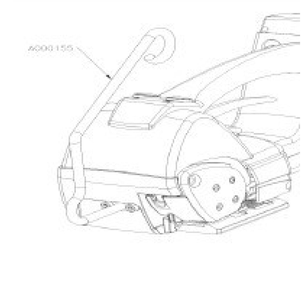 Illustration du produit: Étrier de suspension pour station de cerclage BW-XL, pour appareil sans fil BW-03 + BW-04