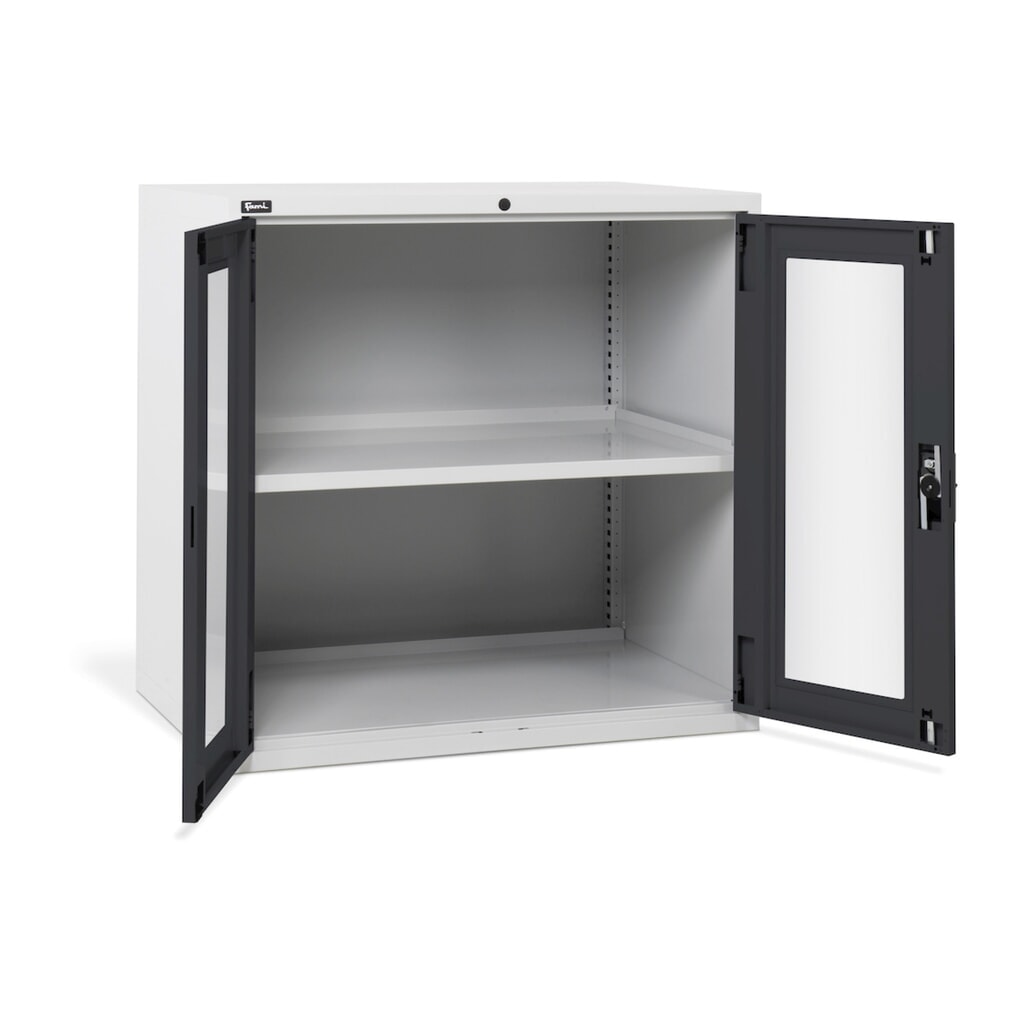 Illustration du produit: Fami MASTER Armoire avec portes battantes en polycarbonate, HxlxP 1000 x 1020 x 726 mm, gris clair, anthracite