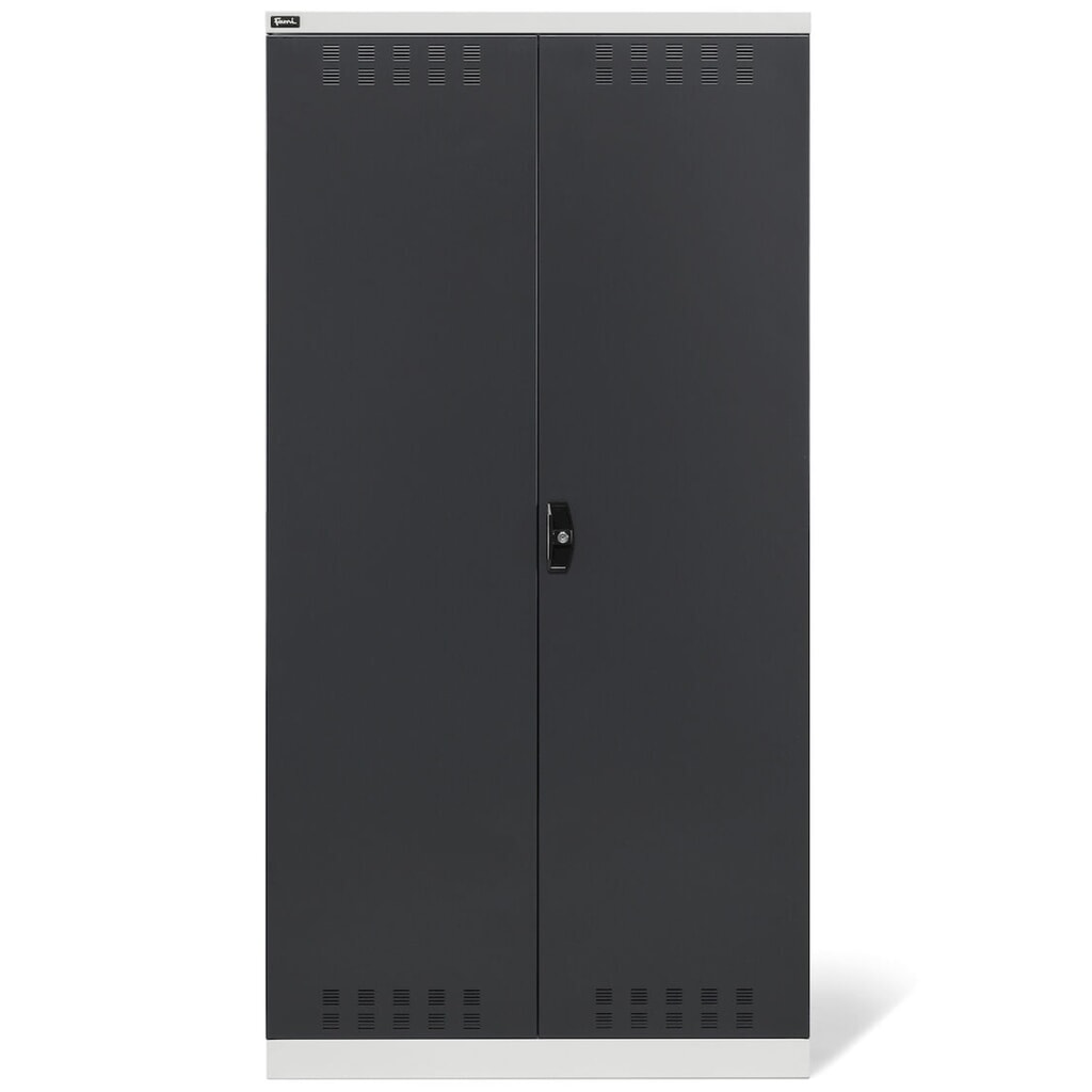 Fami PERFOM Armoire polyvalente, tringle à vêtements, 3 tablettes, HxlxP 2 000 x 1 023 x 726 mm, gris clair, anthracite N° de l'image du produit 2 : Fami PERFOM Armoire polyvalente, tringle à vêtements, 3 tablettes, HxlxP 2 000 x 1 023 x 726 mm, gris clair, anthracite