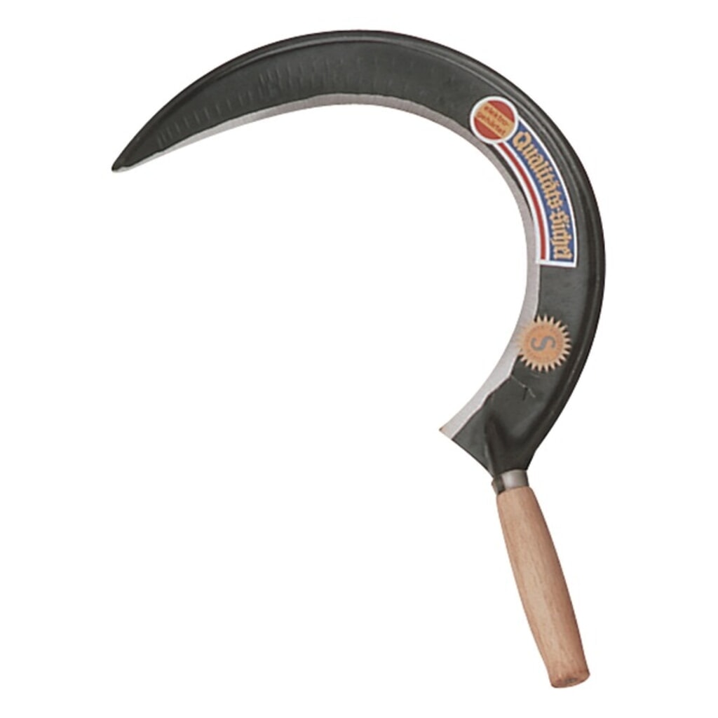Faucille longueur 450 mm semi-forgé avec protection du tranchant rectifié Illustration du produit: Faucille longueur 450 mm semi-forgé avec protection du tranchant rectifié