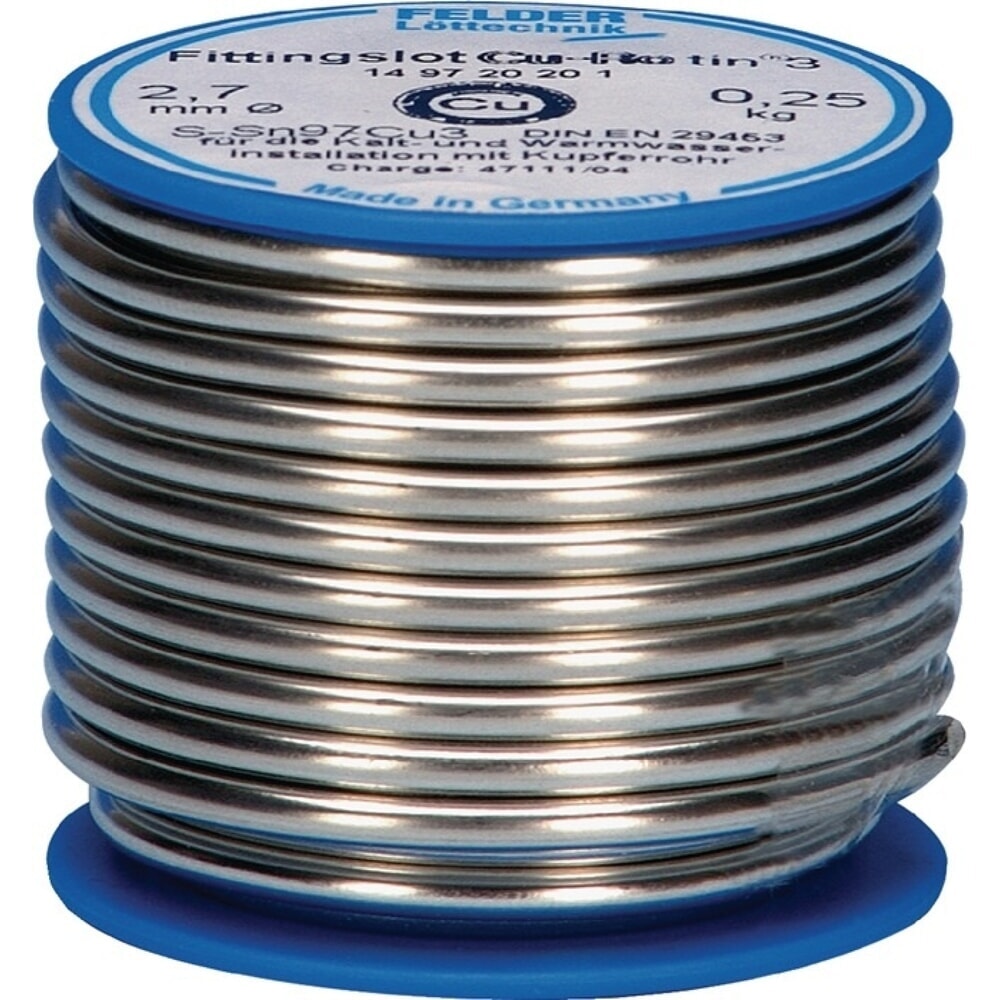 Illustration du produit: FELDER Fittingslot Cu-Rotin®3, 250 g, 2,7 mm, S-Sn97Cu3
