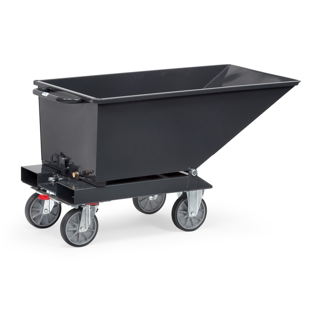 fetra® Benne basculante à roulettes, 0,25 m³, gris anthracite N° de l'image du produit 7 : fetra® Benne basculante à roulettes, 0,25 m³, gris anthracite