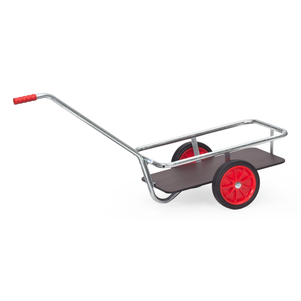 Chariot à bras léger fetra® avec roues en caoutchouc plein, H x l x L 777 mm x 581 mm x 1 381 mm, capacité de charge 200 kg, galvanisé à chaud Illustration du produit: Chariot à bras léger fetra® avec roues en caoutchouc plein, H x l x L 777 mm x 581 mm x 1 381 mm, capacité de charge 200 kg, galvanisé à chaud
