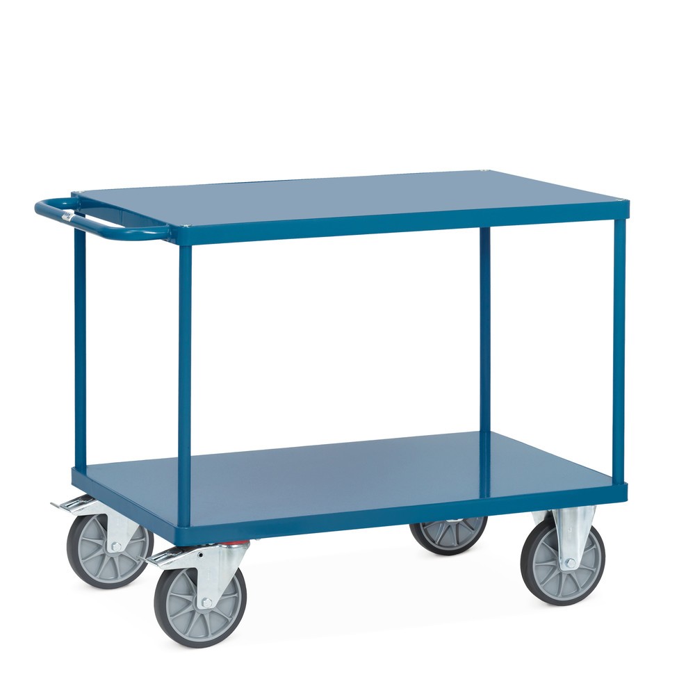 Illustration du produit: fetra® Servante et chariot de montage avec tablettes en tôle d’acier de 1 000 x 700 mm